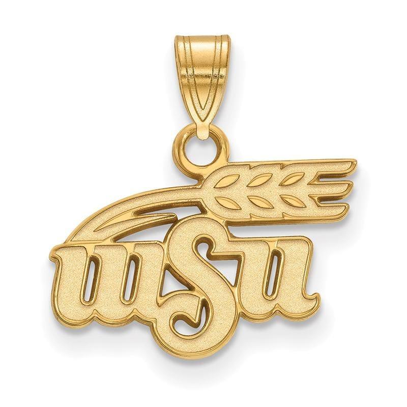 14ky LogoArt Wichita State University Small Pendant - Seattle Gold Grillz