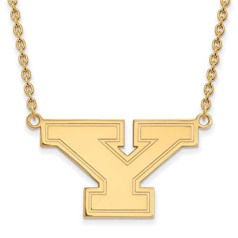 14ky LogoArt Youngstown State University Large Pendant w-Necklace - Seattle Gold Grillz
