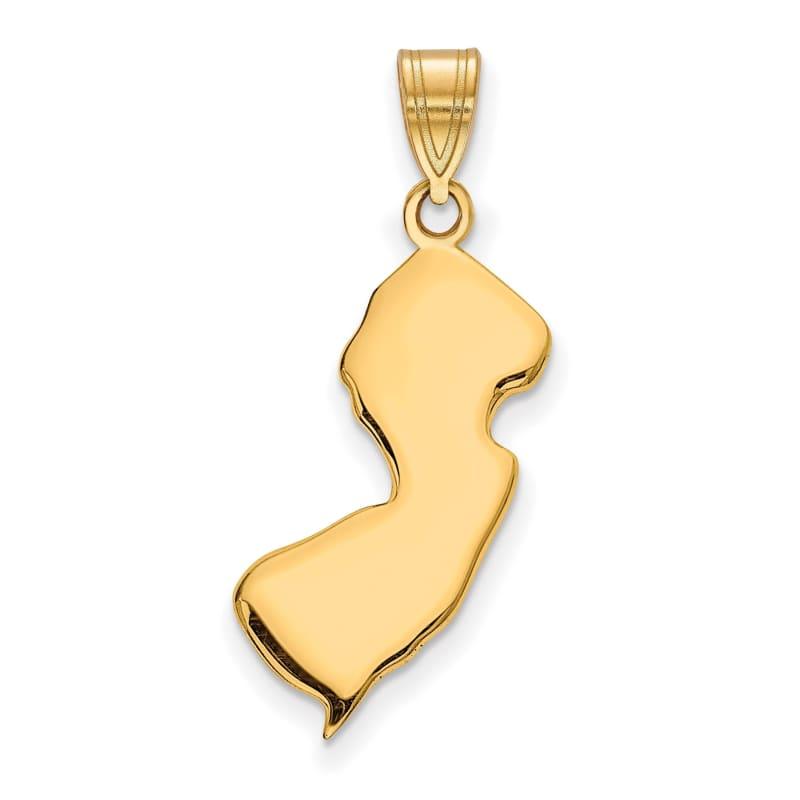 14KY NJ State Pendant Bail Only - Seattle Gold Grillz