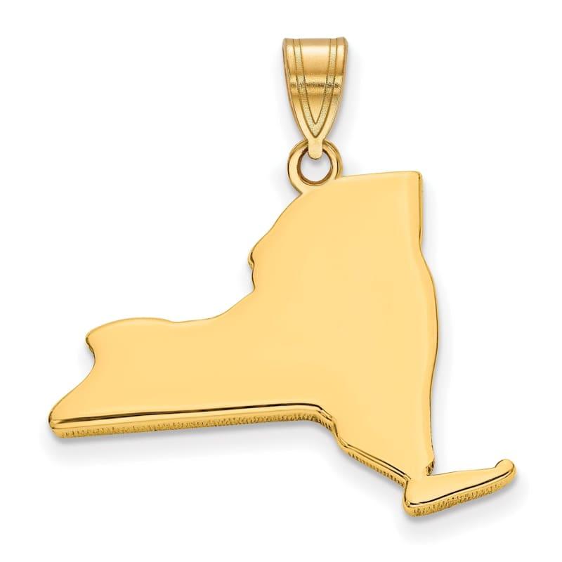 14KY NY State Pendant Bail Only - Seattle Gold Grillz