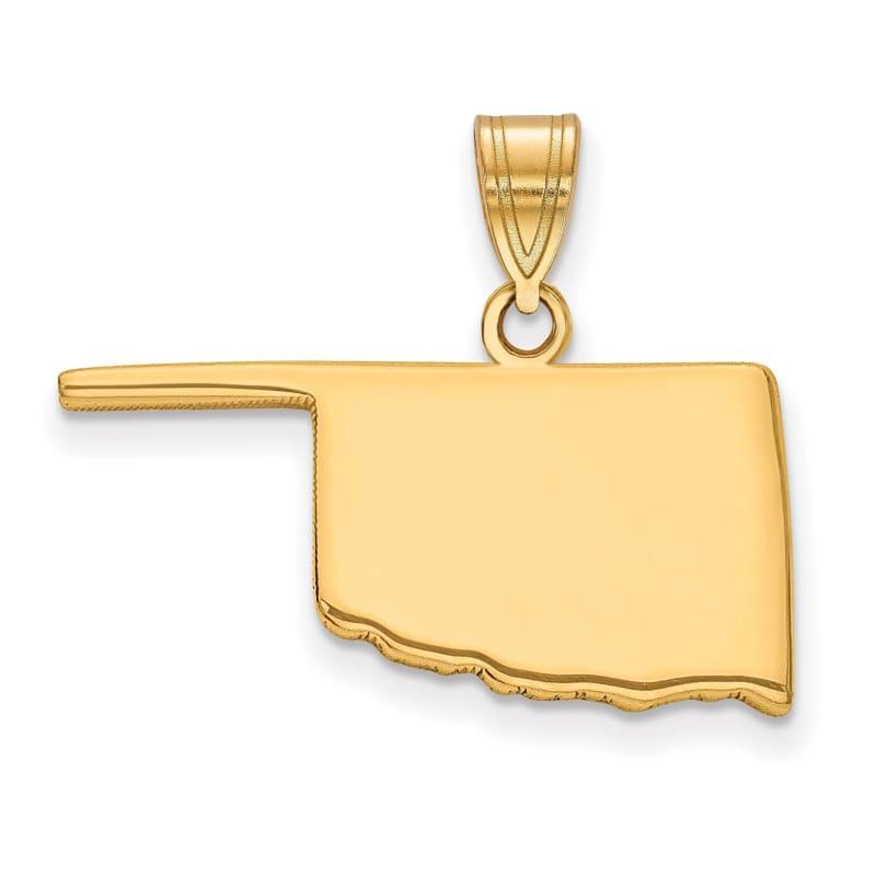 14KY OK State Pendant Bail Only - Seattle Gold Grillz