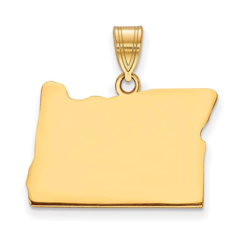 14KY OR State Pendant Bail Only - Seattle Gold Grillz