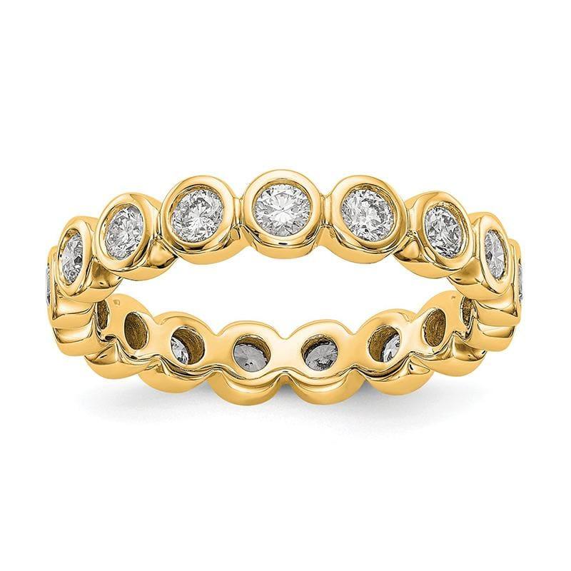 14KY SI2-I1( H-I) 17 Round =1CT Bezel Set Eternity Band - Seattle Gold Grillz