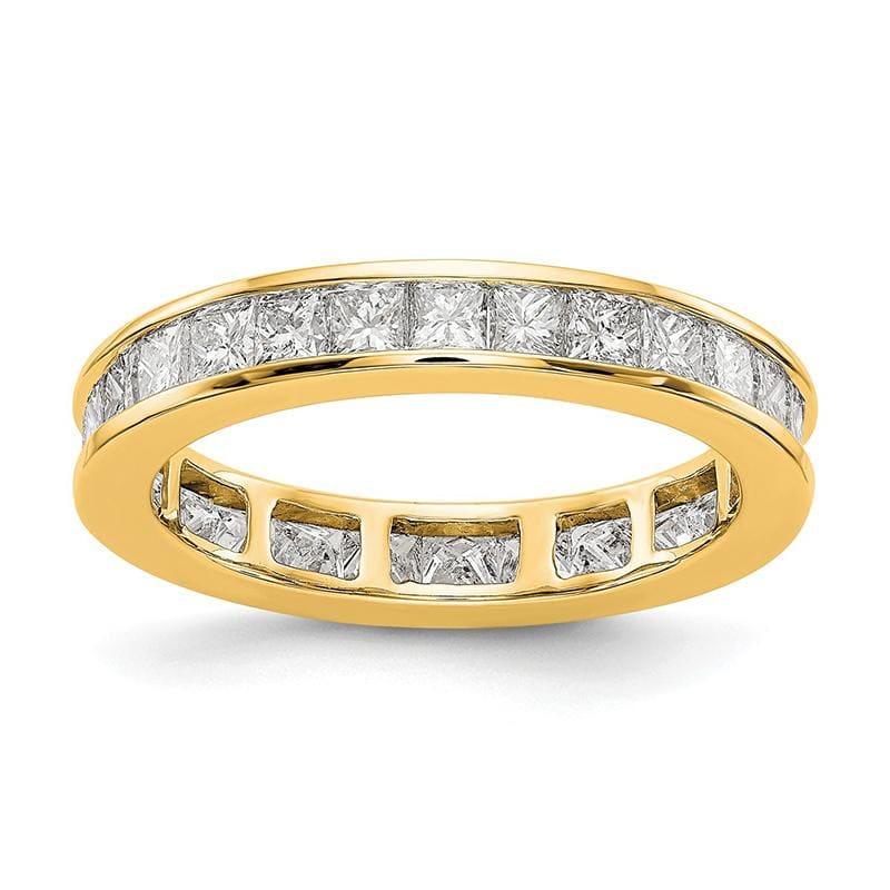 14KY SI2-I1( H-I) 28 Princess = 2CT Channel Set Eternity Band - Seattle Gold Grillz