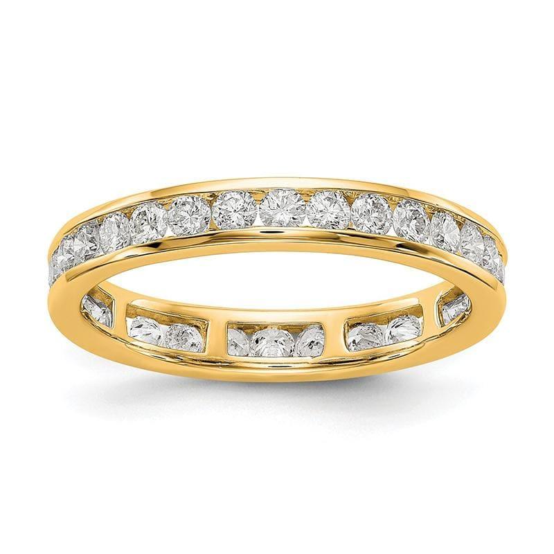 14KY SI2-I1( H-I) 28 Round = 1CT Channel Set Eternity Band - Seattle Gold Grillz
