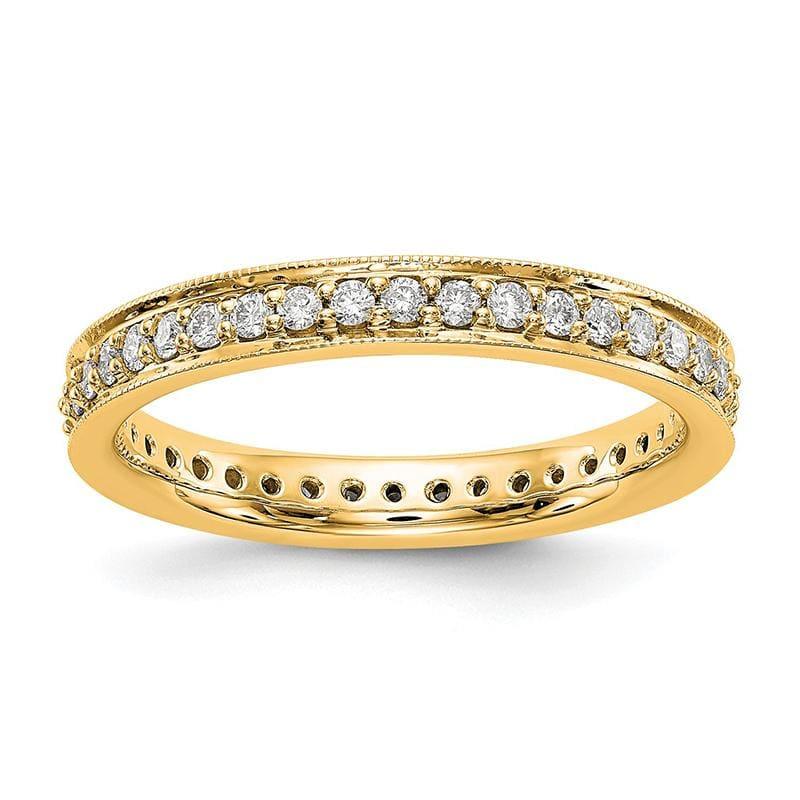 14KY SI2-I1( H-I) Round 1-2 CT Vintage PVE Eternity Band - Seattle Gold Grillz