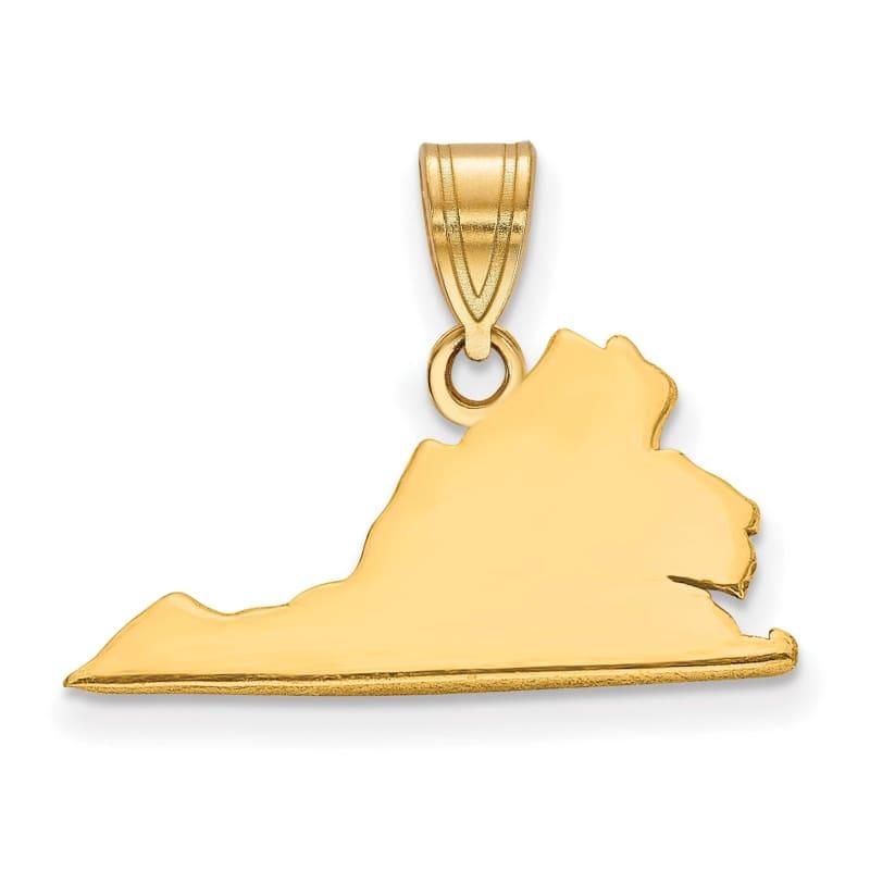 14KY VA State Pendant Bail Only - Seattle Gold Grillz