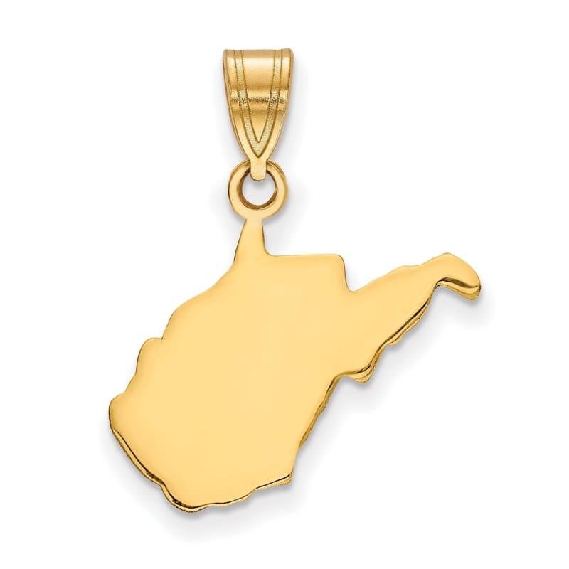 14KY WV State Pendant Bail Only - Seattle Gold Grillz