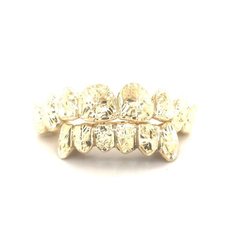 14pc Gold Sunburst Cut Grillz - Seattle Gold Grillz