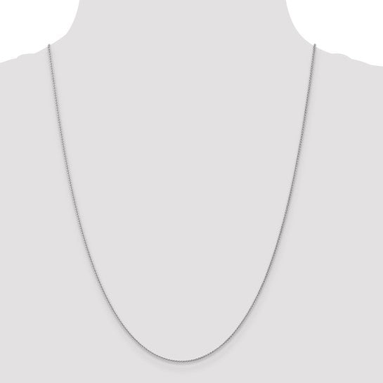 14k White Gold 1mm Spiga Chain