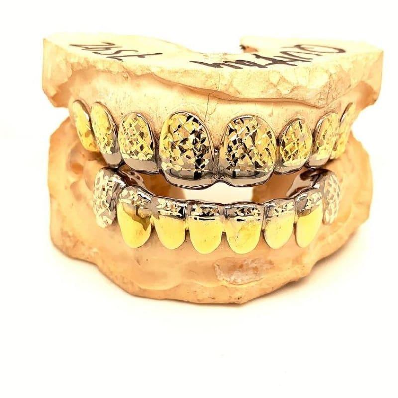 16pc Gold French Tip Grillz - Seattle Gold Grillz