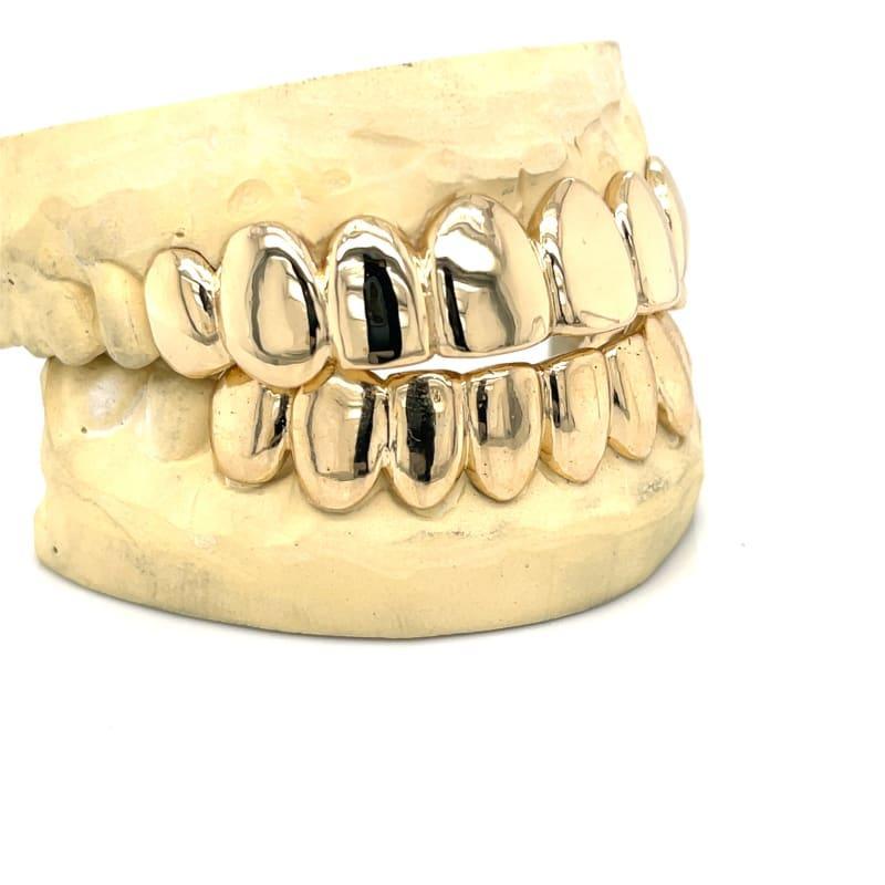 16pc Gold High Polished Grillz - Seattle Gold Grillz