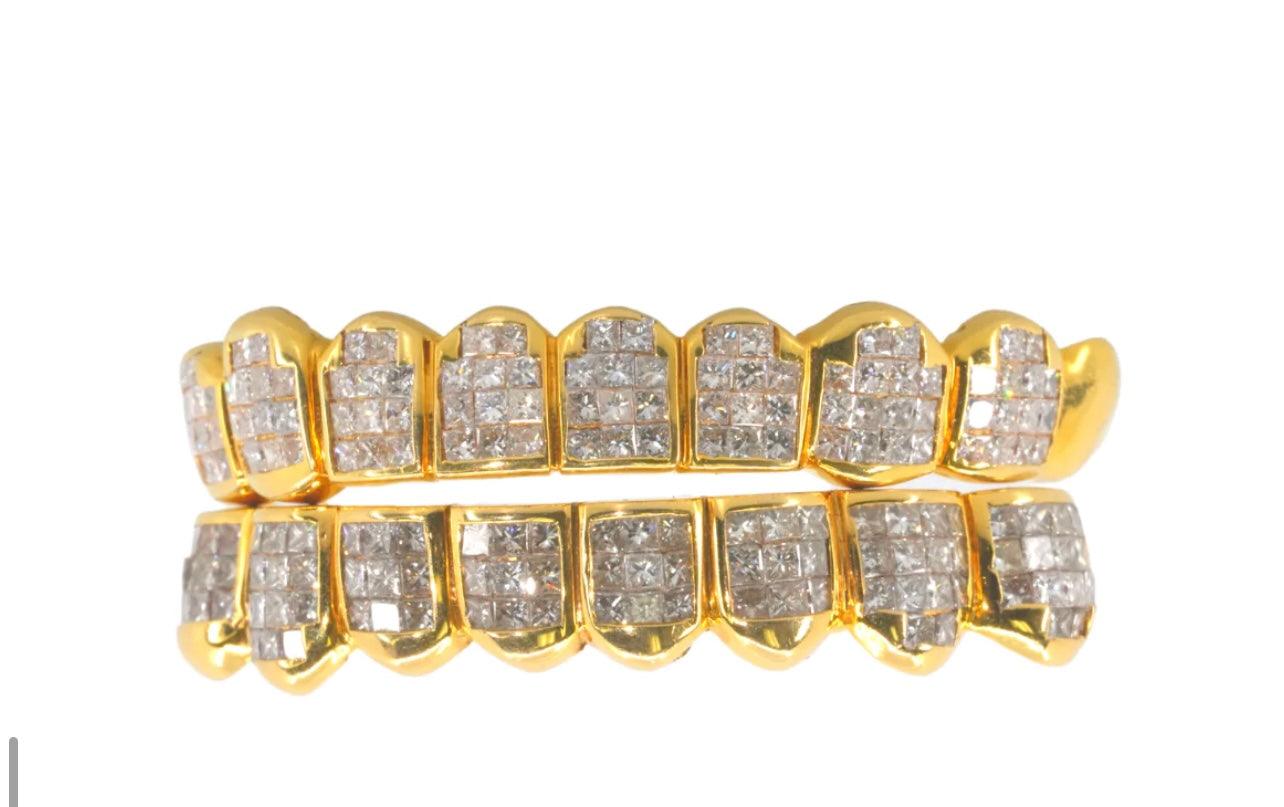 16pc Gold Invisible Set Grillz - Seattle Gold Grillz