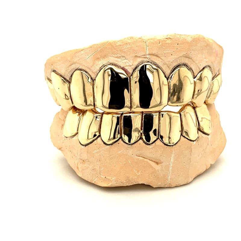 16pc Gold Perm Cut Grillz - Seattle Gold Grillz