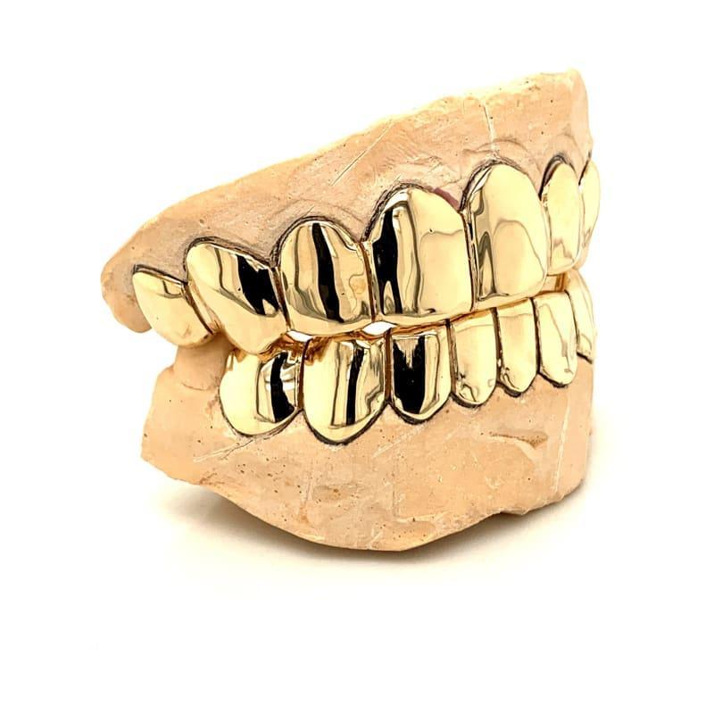 16pc Gold Perm Cut Grillz - Seattle Gold Grillz