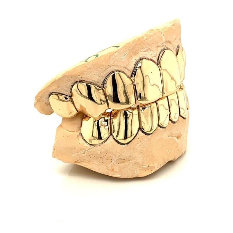 16pc Gold Perm Cut Grillz - Seattle Gold Grillz