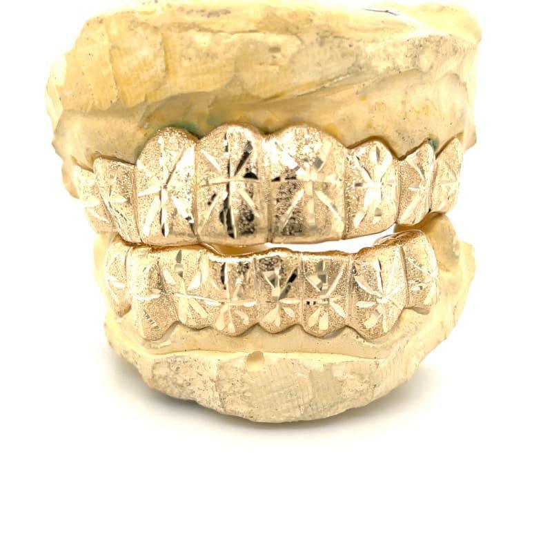 16pc Gold Snowfall Grillz Set - Seattle Gold Grillz