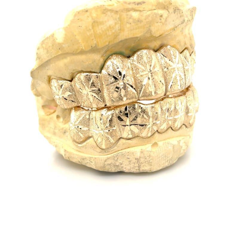 16pc Gold Snowfall Grillz Set - Seattle Gold Grillz