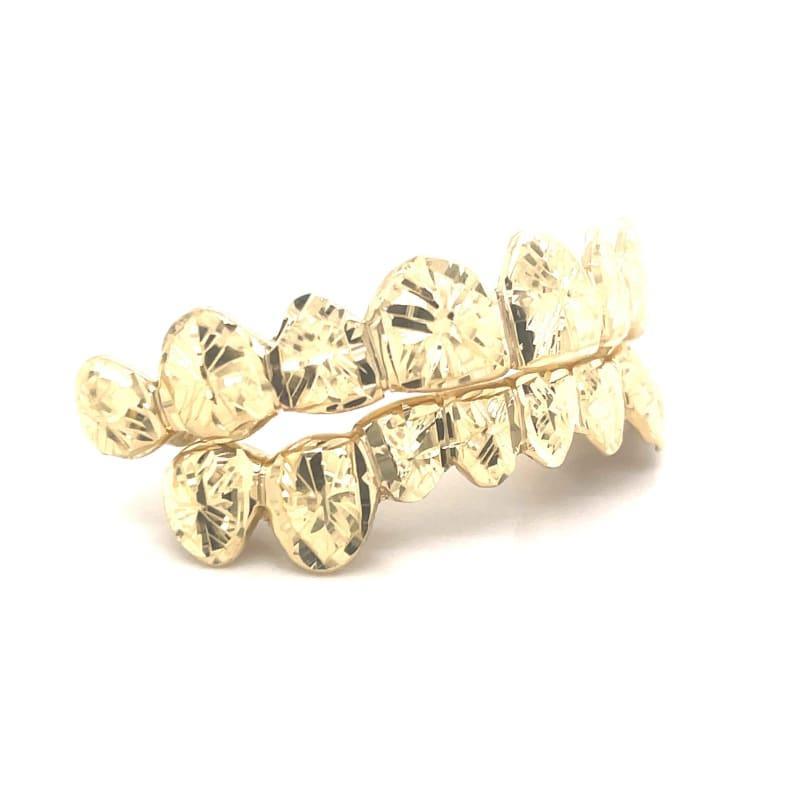 16pc Gold Sunburst Cut Grillz - Seattle Gold Grillz