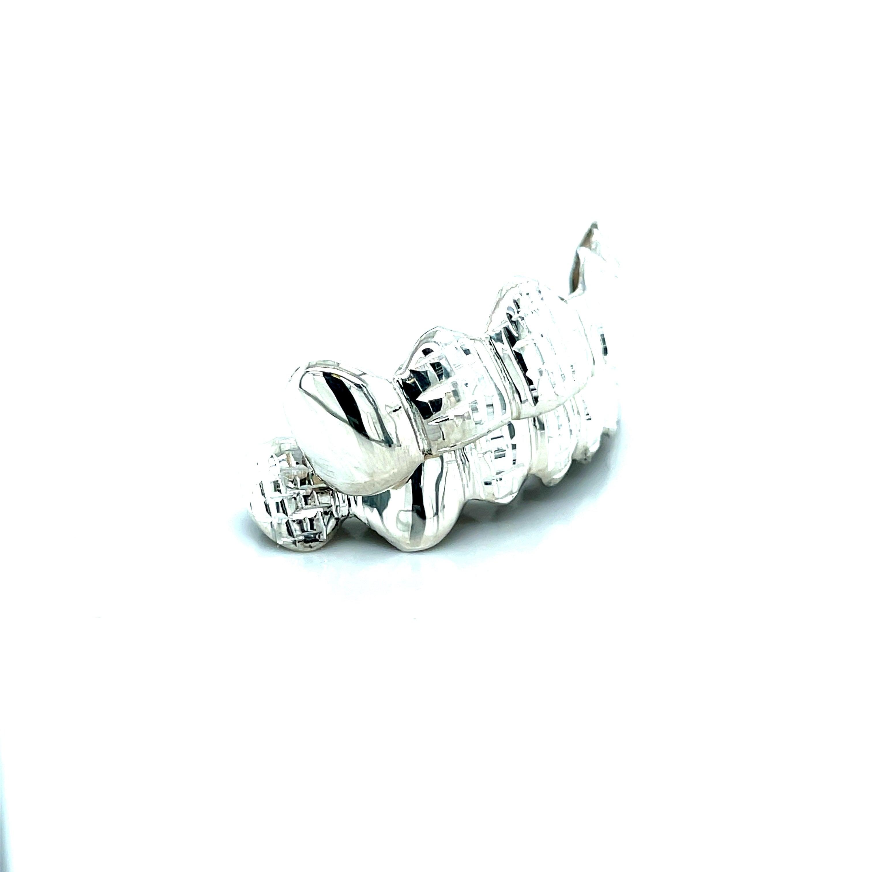 16pc Silver Princess Cut Grillz - Seattle Gold Grillz