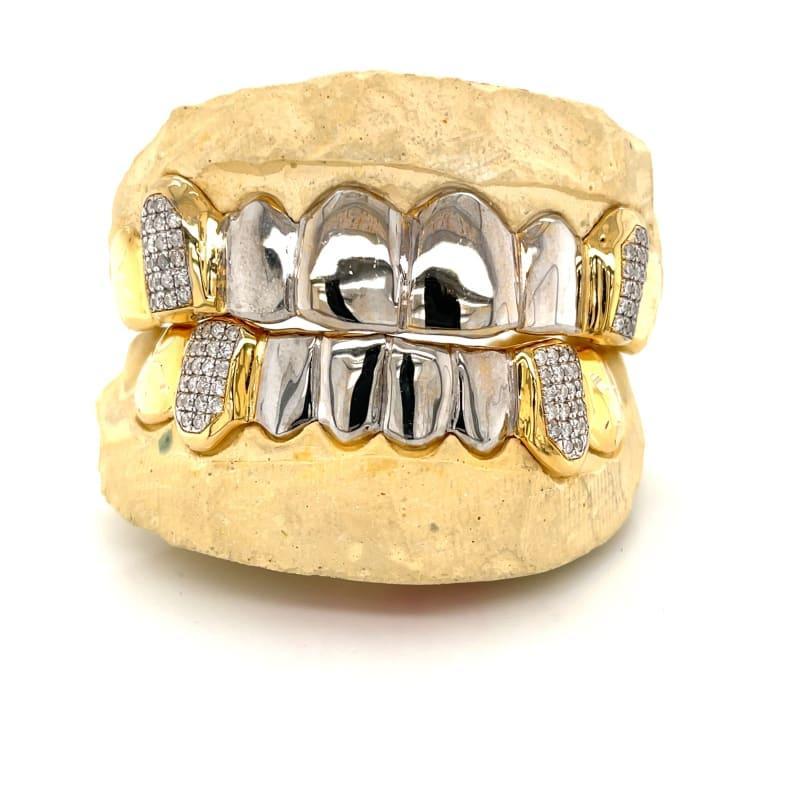 16pc Two Tone Regal Grillz - Seattle Gold Grillz