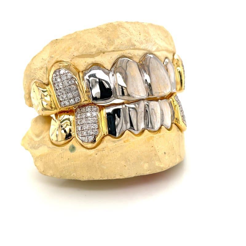 16pc Two Tone Regal Grillz - Seattle Gold Grillz