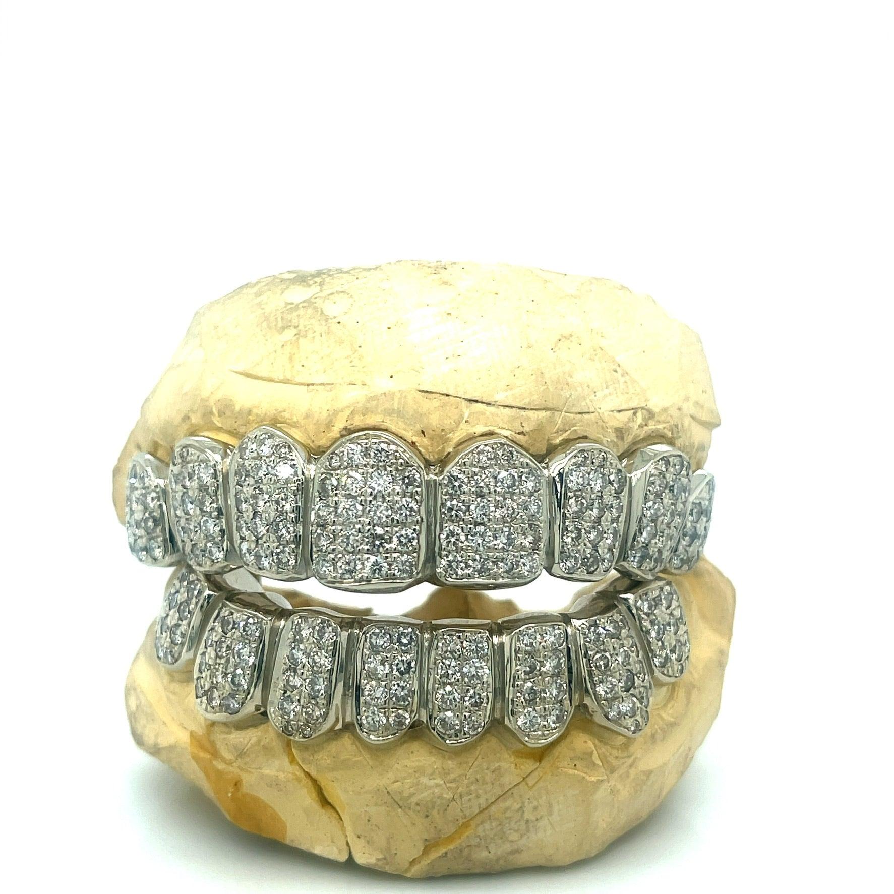 16pc White Gold Box Set Grillz - Seattle Gold Grillz