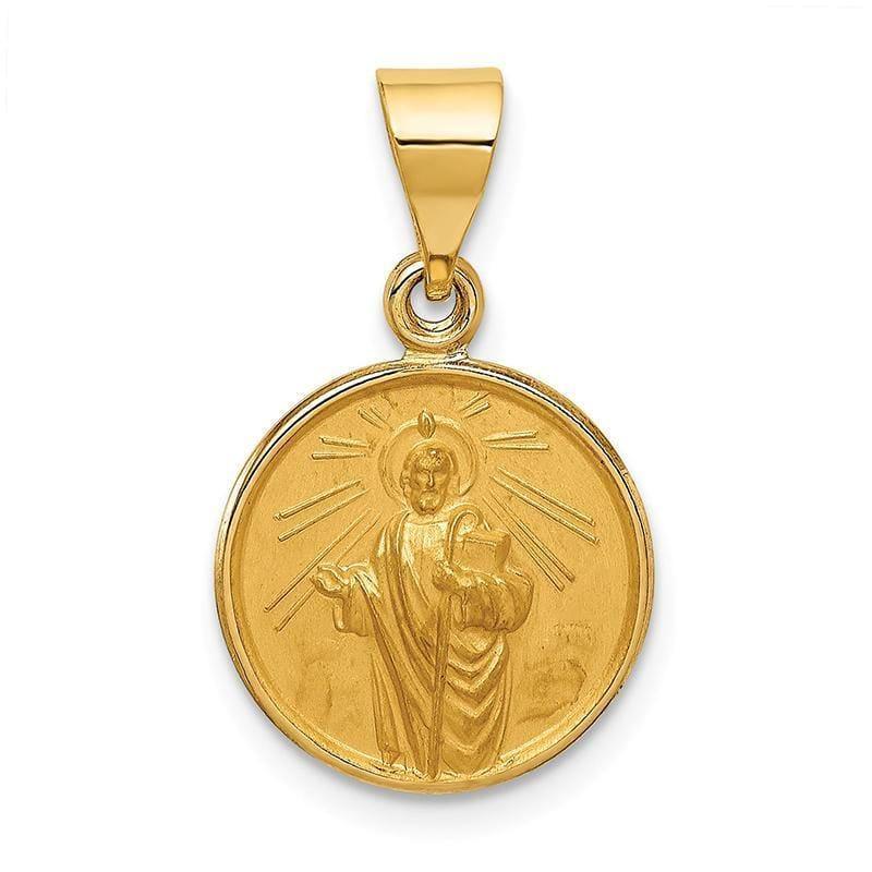 18k Saint Jude Medal Pendant - Seattle Gold Grillz