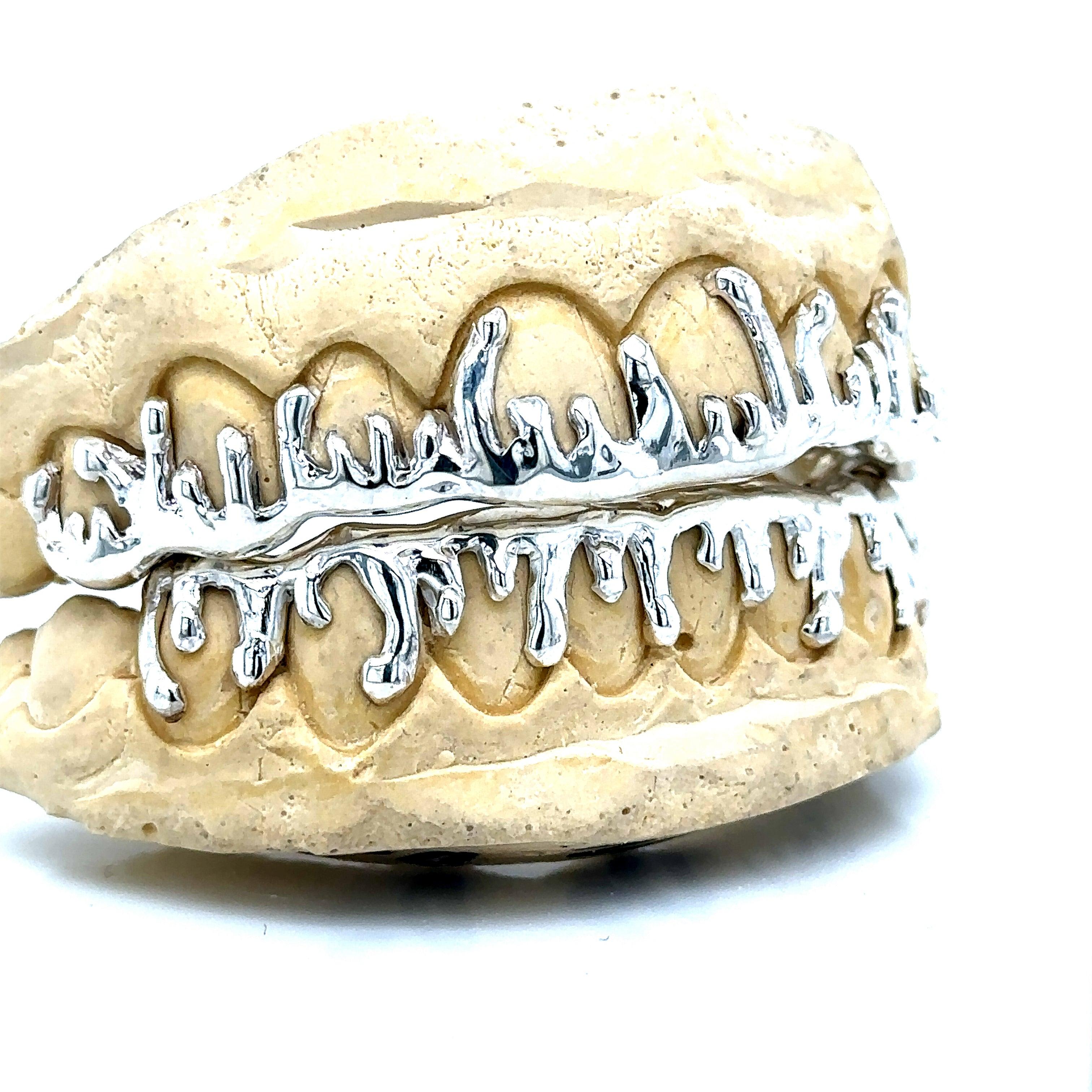 16pc Silver Drippage Grillz