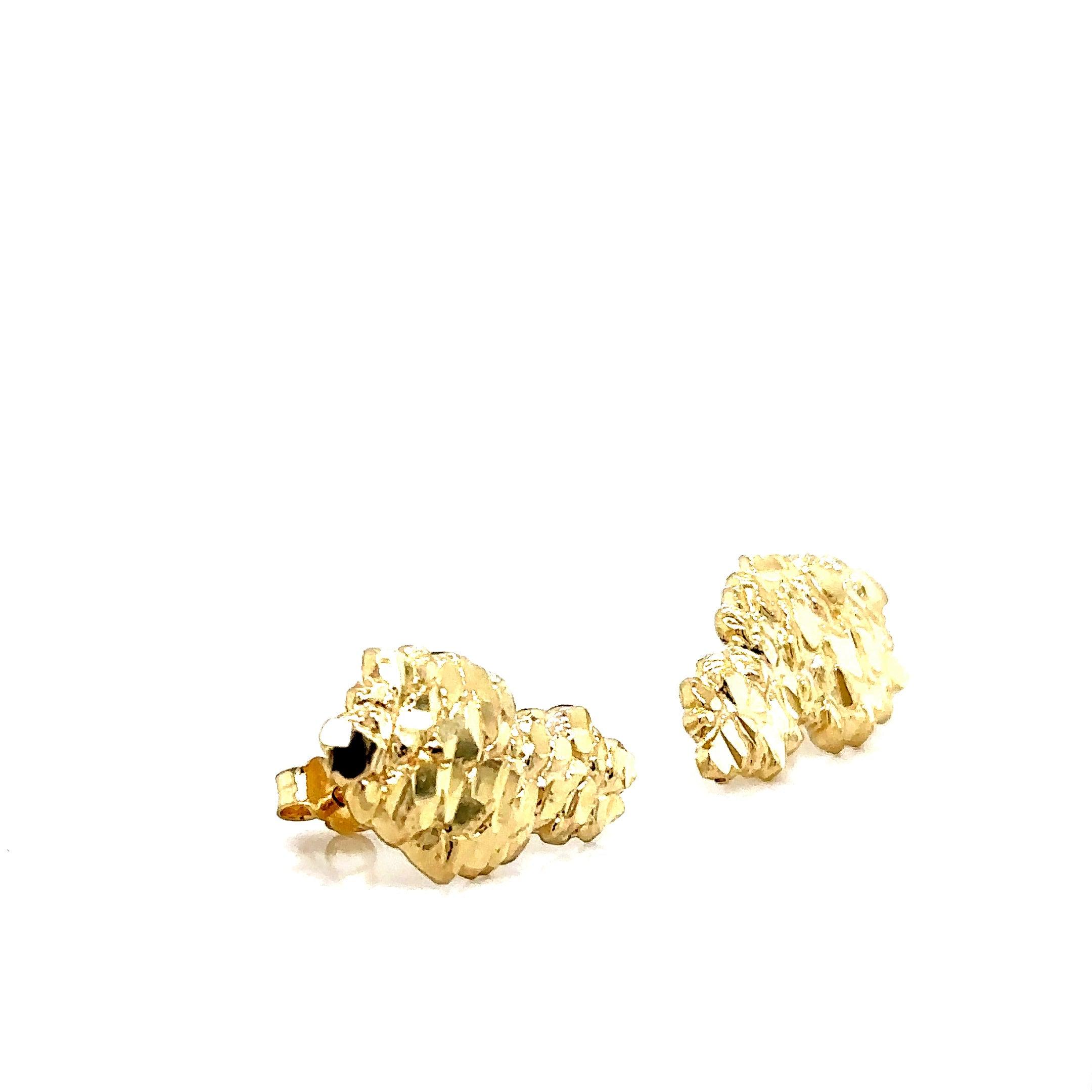 Gold Nugget Earrings