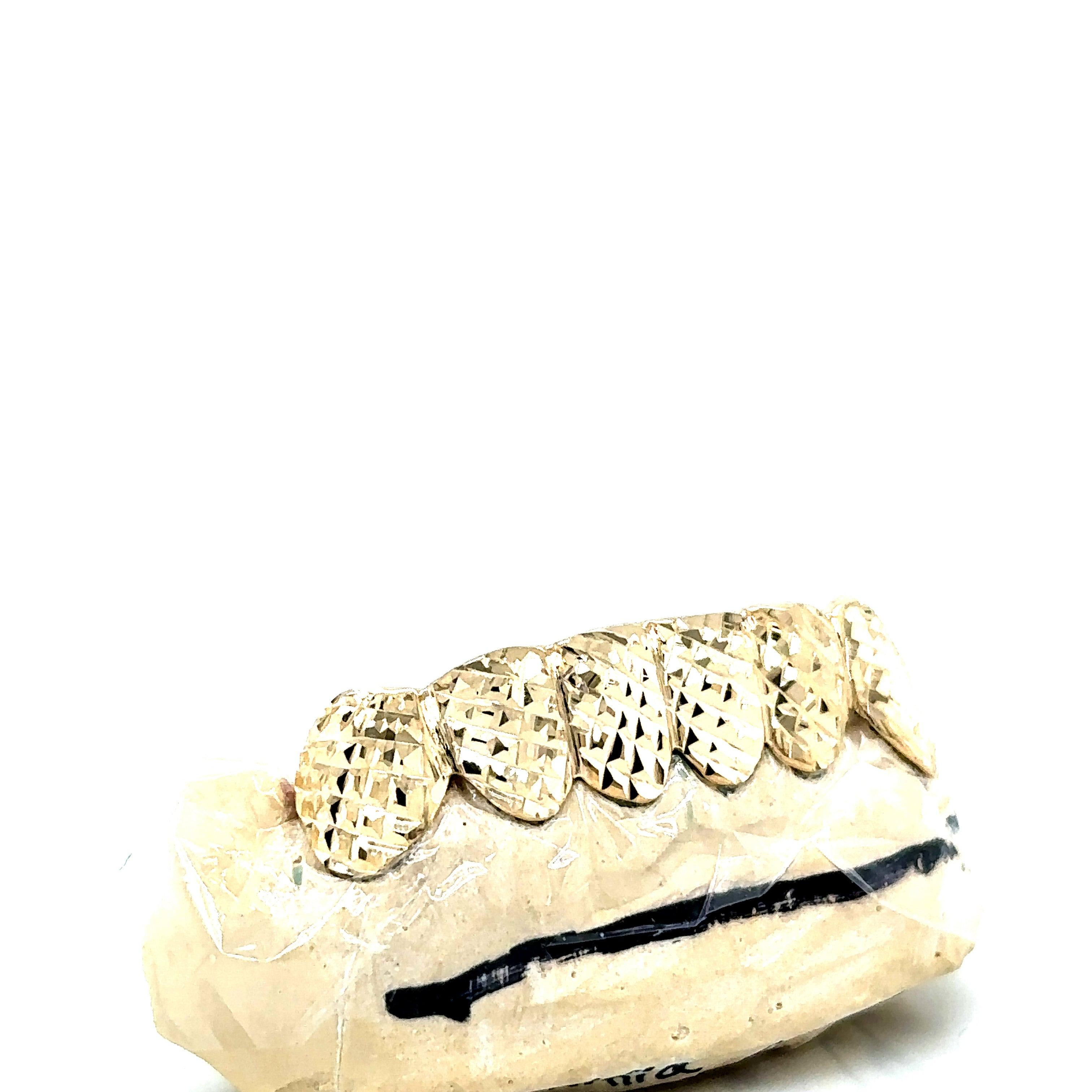 6pc Gold Trillion Cut Grillz