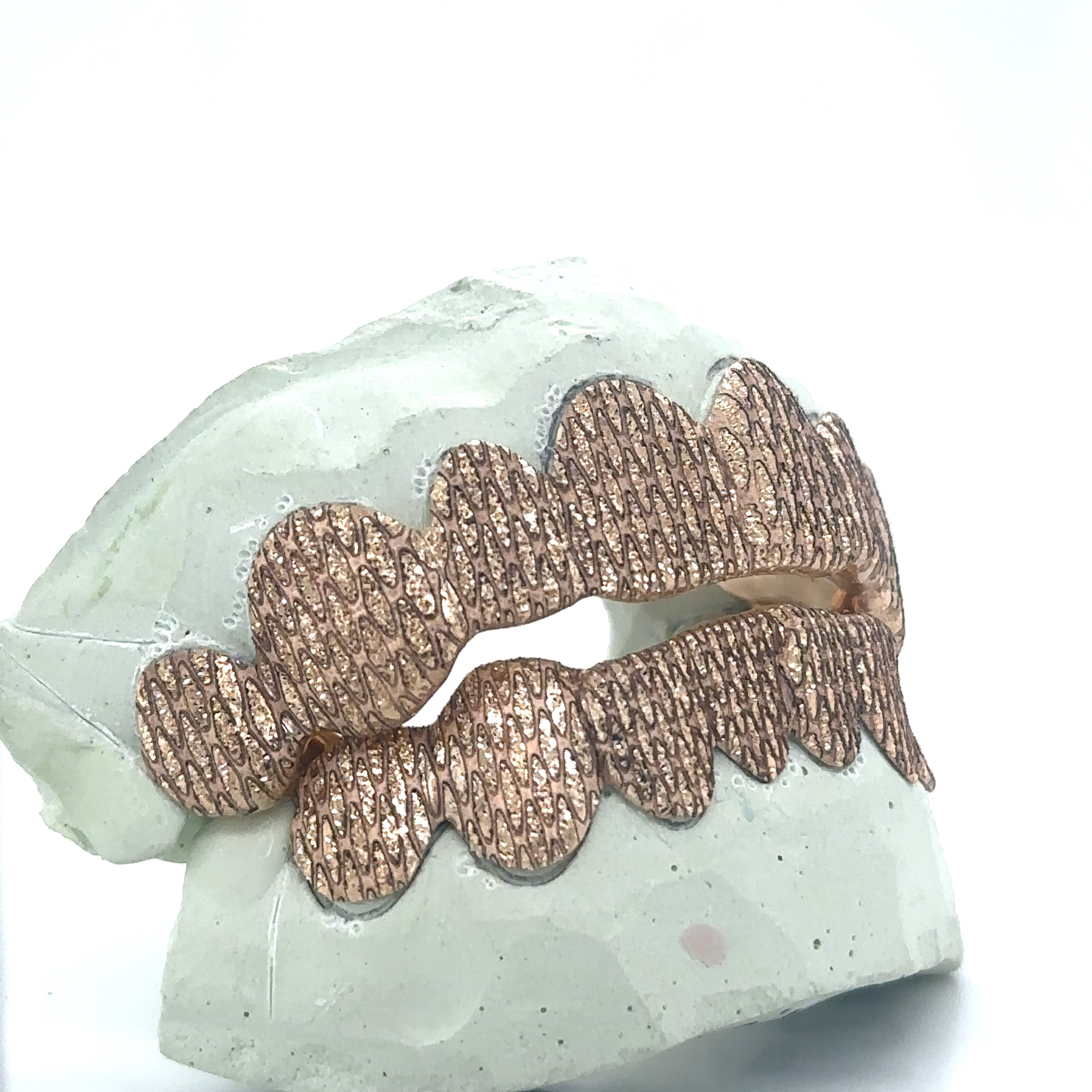 16pc Gold Snakeskin Print Grillz