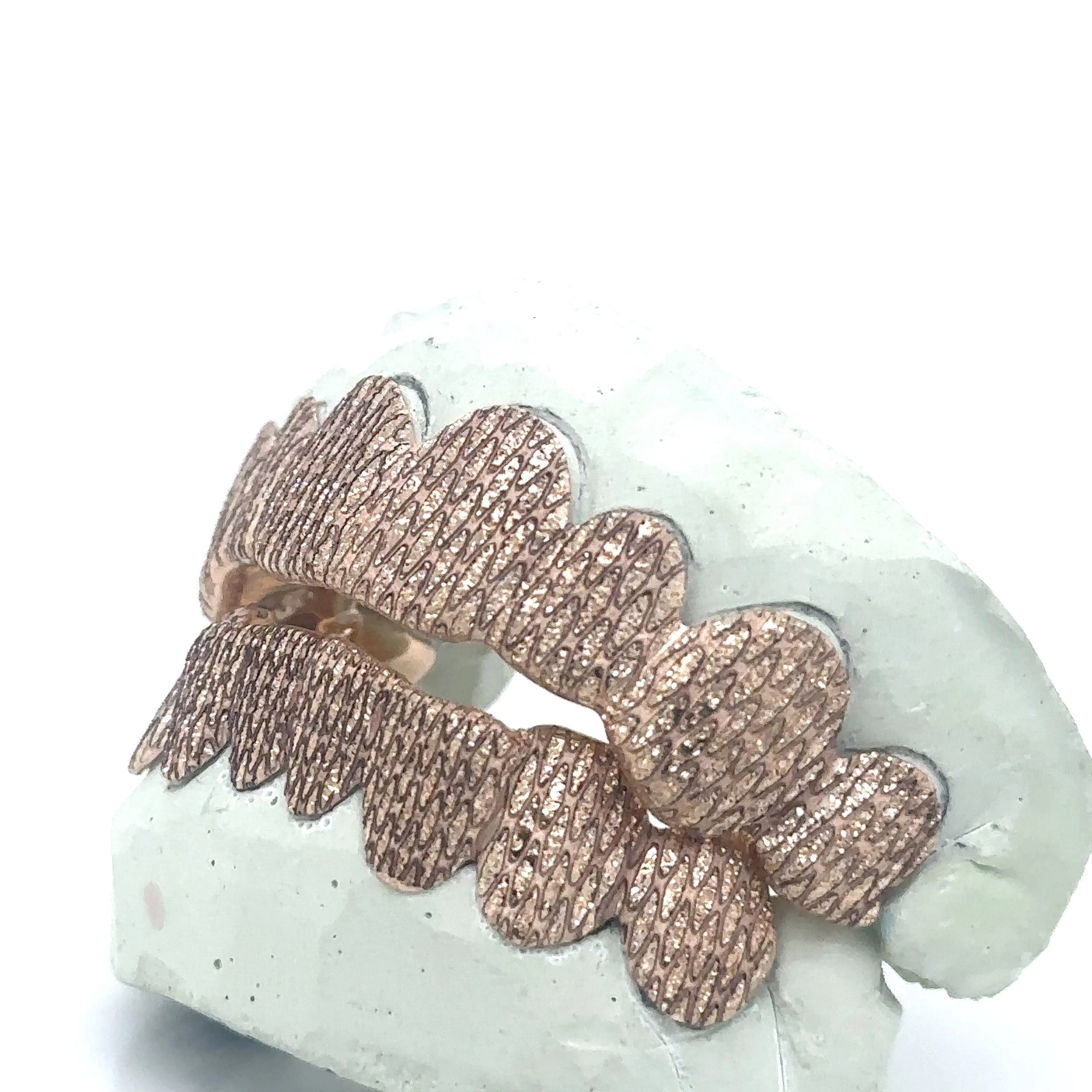 16pc Gold Snakeskin Print Grillz