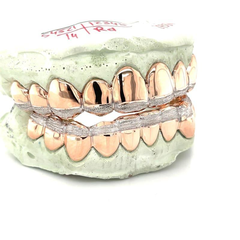 20pc Rose Gold Dusted Grillz - Seattle Gold Grillz