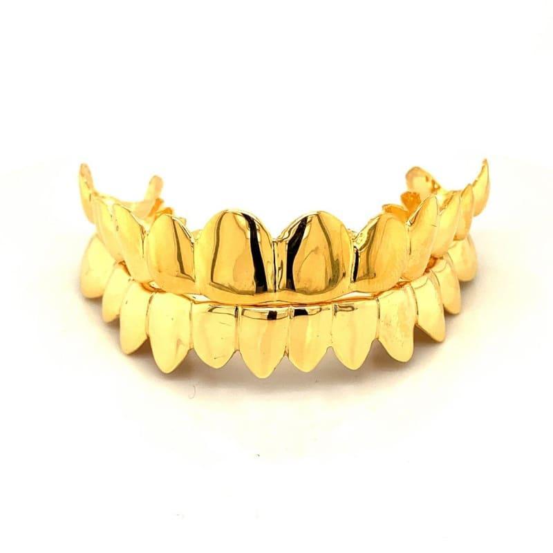 24pc Gold High Polished Grillz - Seattle Gold Grillz
