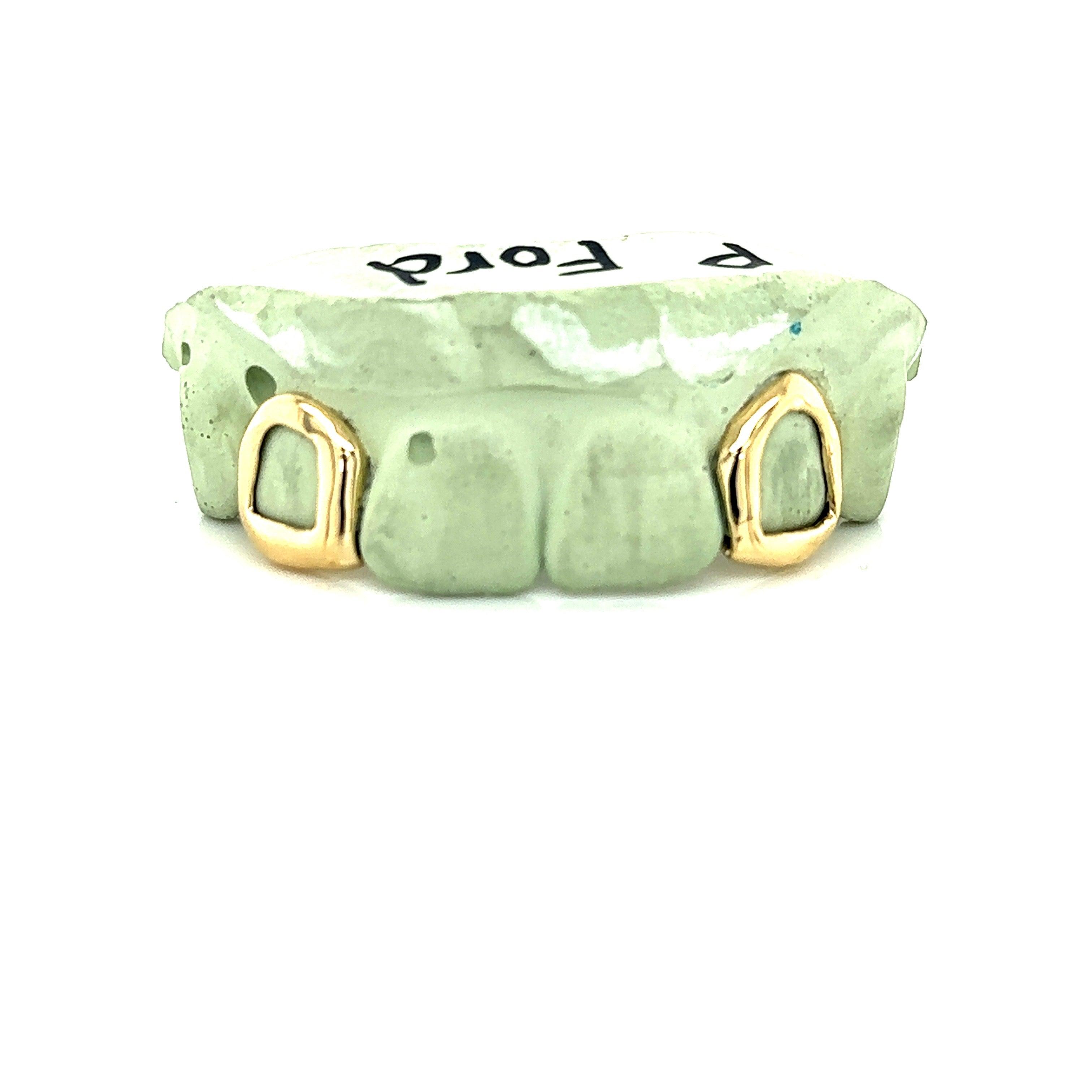 2pc Gold Open Face Top Grillz - Seattle Gold Grillz