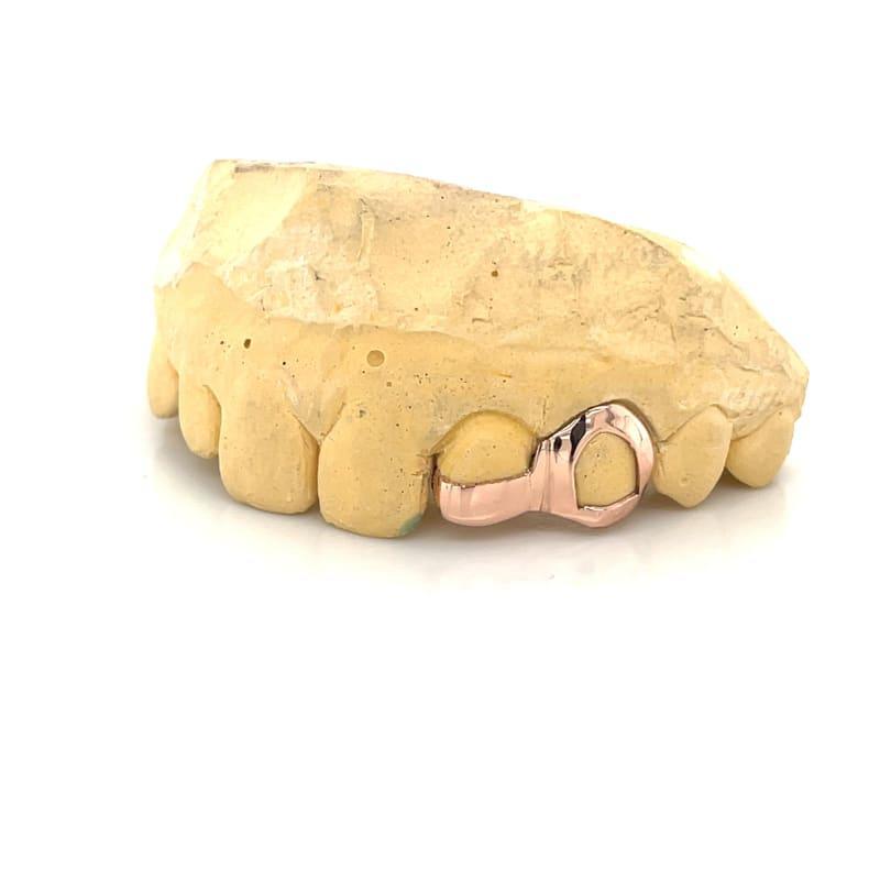 2pc Rose Gold Open Grillz - Seattle Gold Grillz