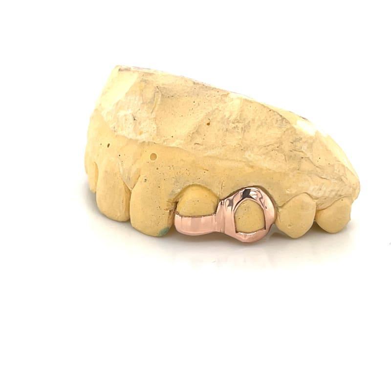 2pc Rose Gold Open Grillz - Seattle Gold Grillz