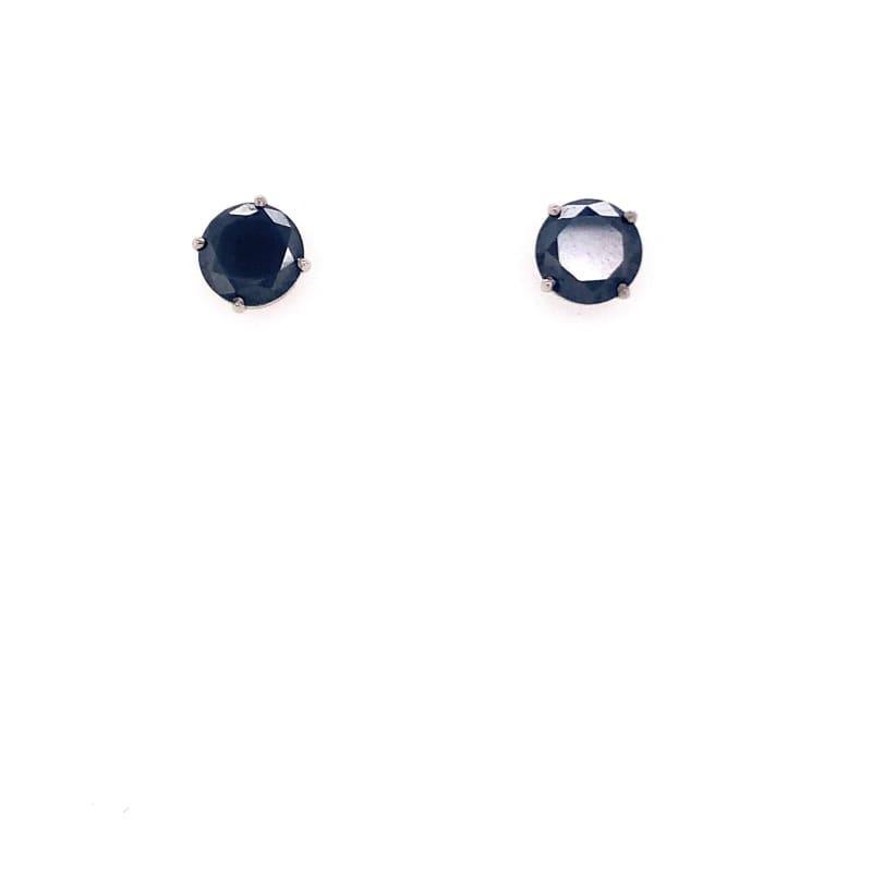 3.70ctw Black Diamond Stud Earrings - Seattle Gold Grillz