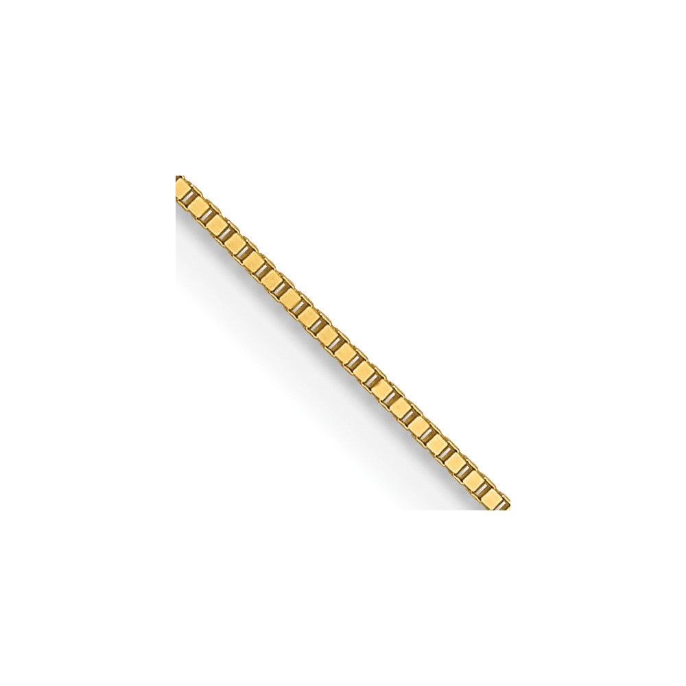 14K Yellow Gold Box Chain — 0.5 mm