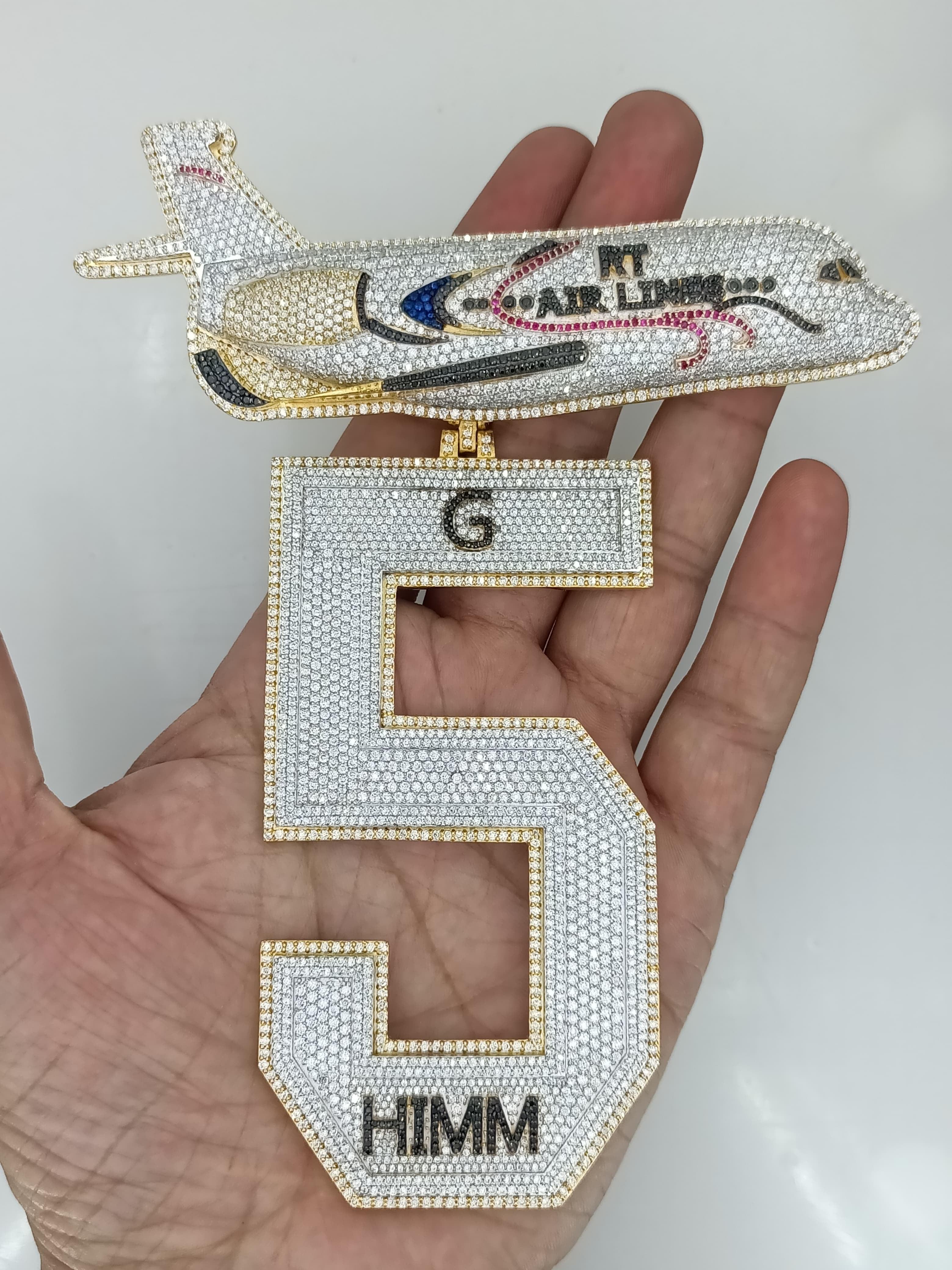 Silver Moissanite G5 Pendant