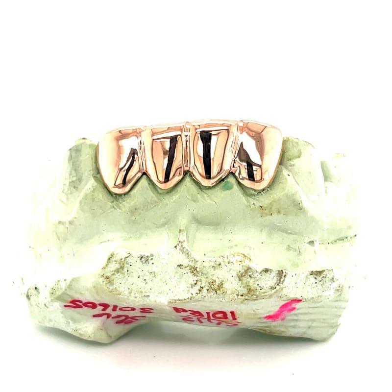 4pc Rose Gold Bottom Grillz - Seattle Gold Grillz