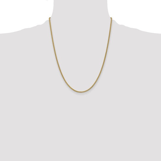 14k 2.1mm Spiga Chain