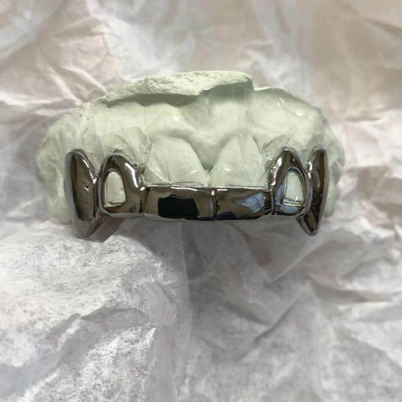 6pc Black Gold Bar Grillz - Seattle Gold Grillz