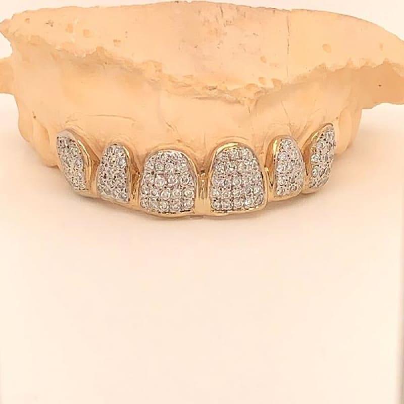 6pc Box Set Diamond Grillz - Seattle Gold Grillz