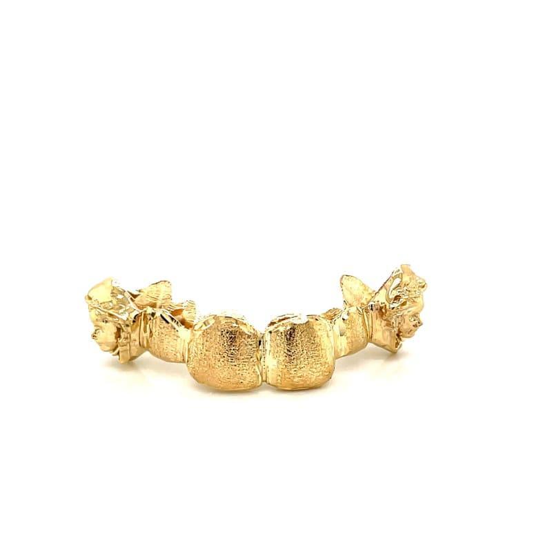 6pc Gold 3D Dusted Grillz - Seattle Gold Grillz