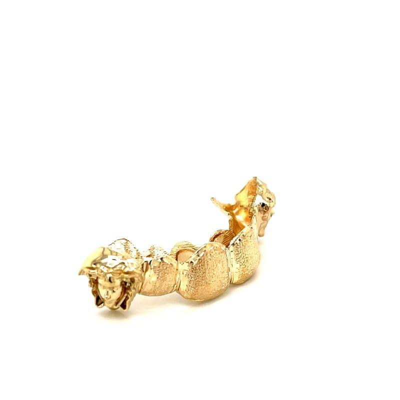 6pc Gold 3D Dusted Grillz - Seattle Gold Grillz