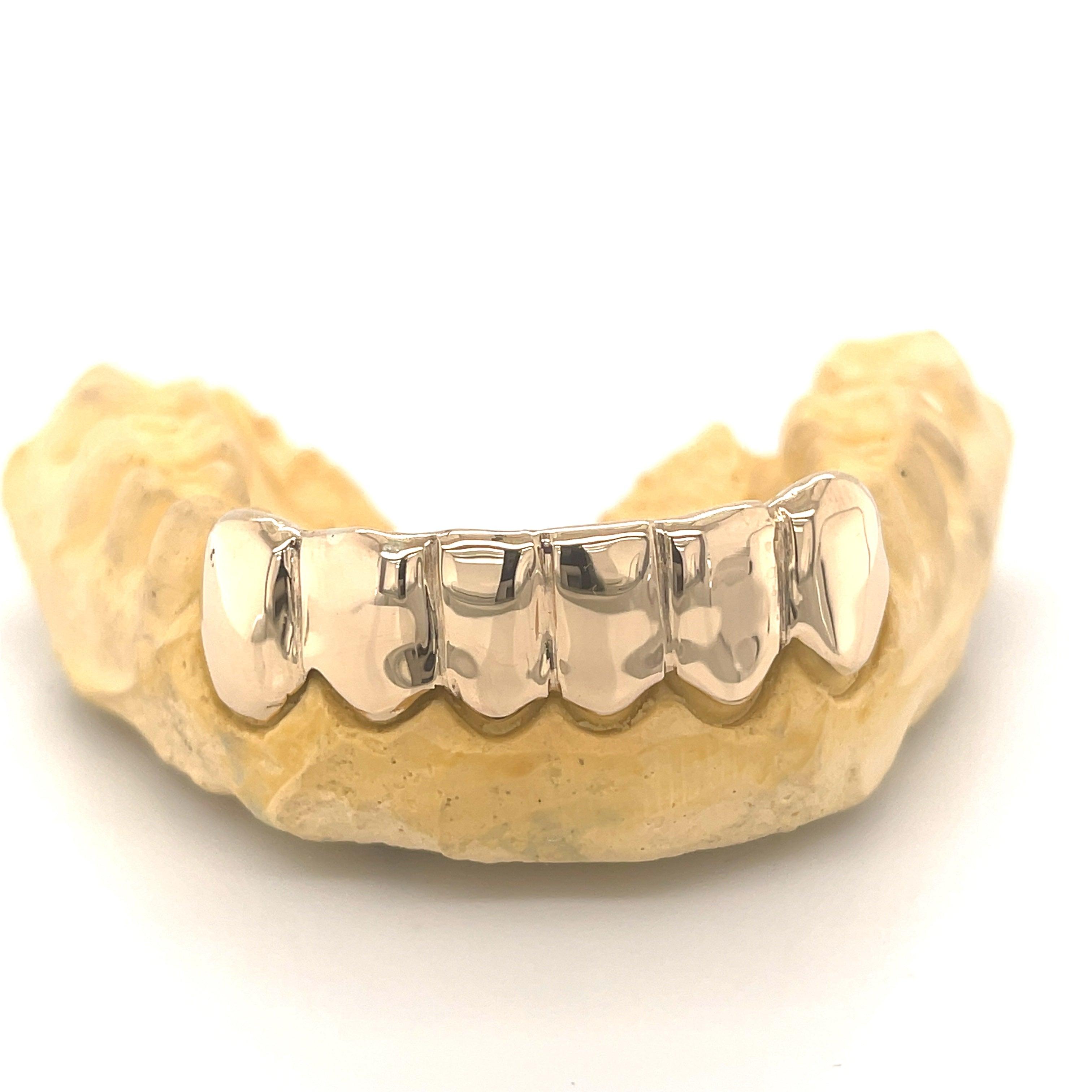 6pc Gold Bottom Grillz - Seattle Gold Grillz