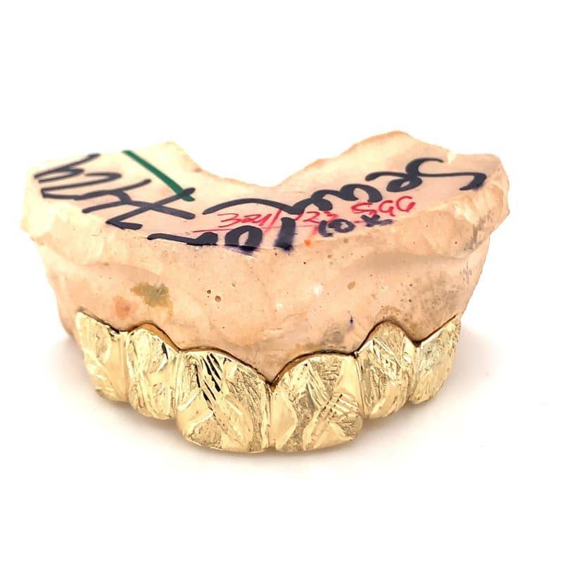 6pc Gold Camouflage Dusted Grillz - Seattle Gold Grillz