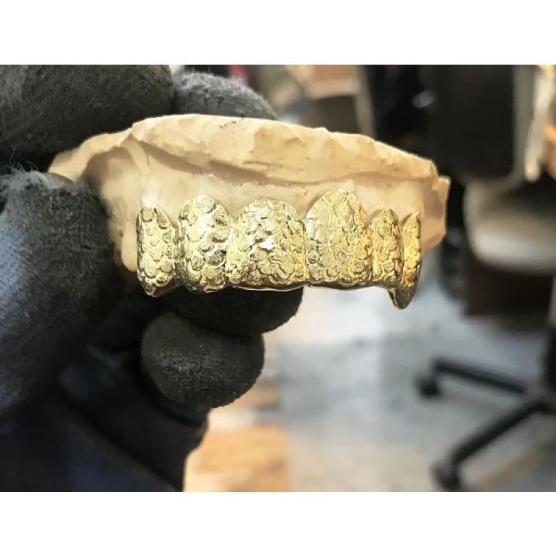 6pc Gold Dragon Scale Grillz - Seattle Gold Grillz